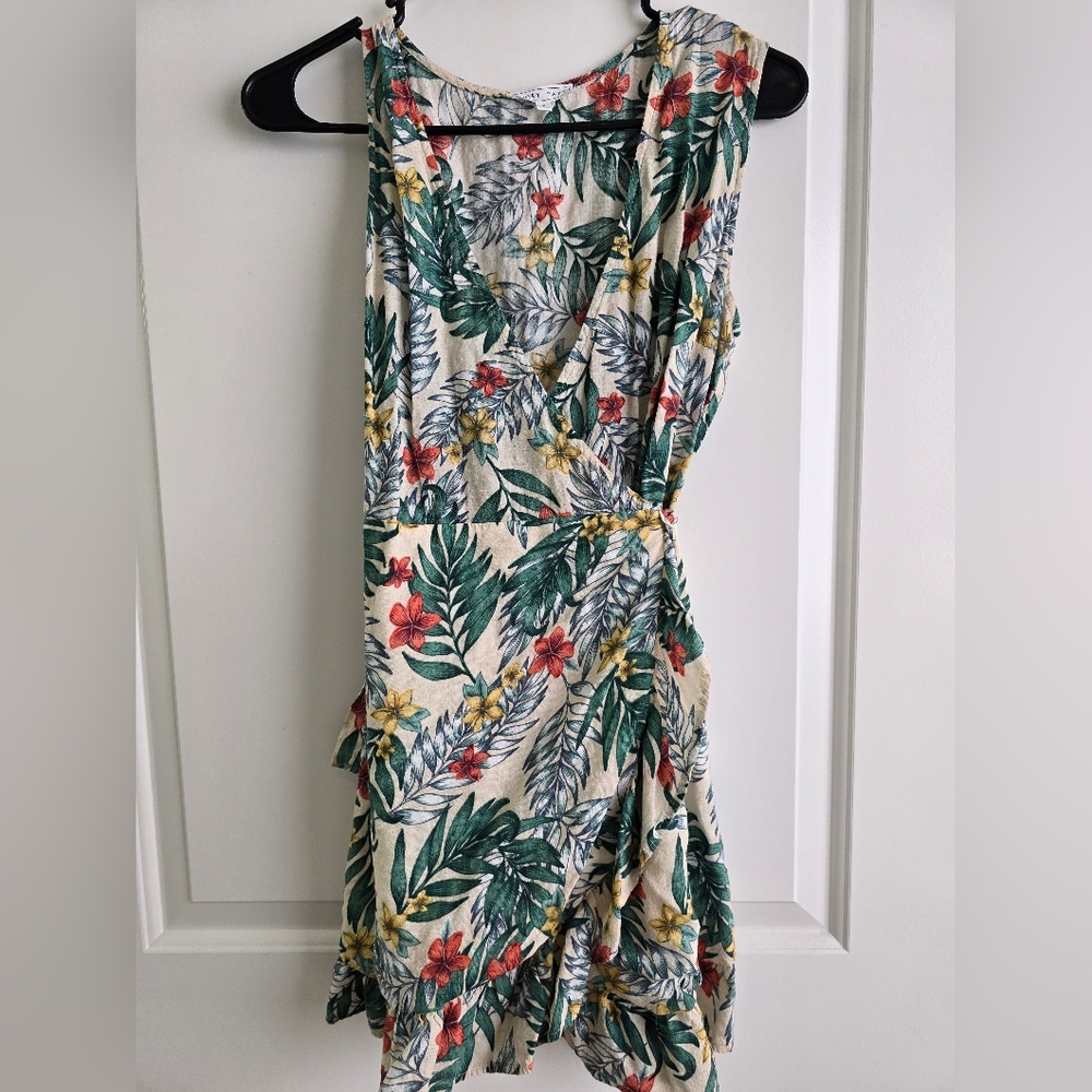 Emory Park Tropical Wrap Dress